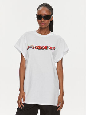 PINKO Pinko T-shirt 103138 A1P7 Bijela Relaxed Fit