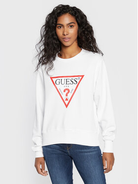 Guess Guess Majica dugih rukava Original W2YQ16 KBA10 Bijela Regular Fit
