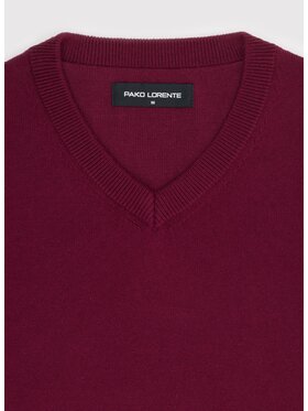 Pako Lorente Pako Lorente Sweter P26WN-2X-010 Bordowy Straight Fit