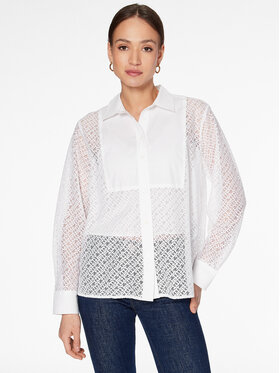 Tommy Hilfiger Tommy Hilfiger Košulja WW0WW38527 Bijela Relaxed Fit