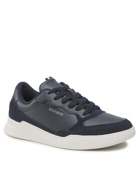 Tommy Hilfiger Tenisice Elevated Cupsole Leather Mix FM0FM04358 Tamnoplava