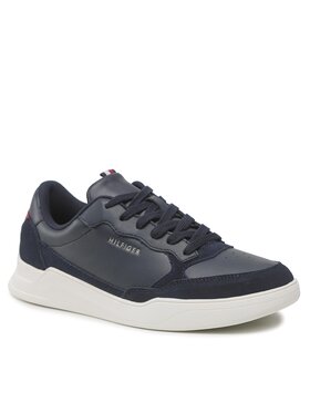 Tommy Hilfiger Tommy Hilfiger Αθλητικά Elevated Cupsole Leather Mix FM0FM04358 Σκούρο μπλε