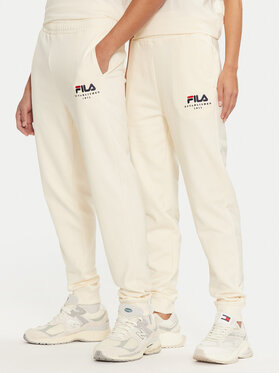 Fila Fila Teplákové kalhoty Unisex Bovrup FAU0146 Écru Regular Fit