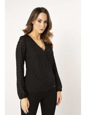 QUIOSQUE QUIOSQUE Halenka PLUMETI SHIRT Černá Regular Fit