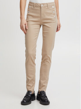 Fransa Fransa Jeansy 20607793 Beżowy Slim Fit
