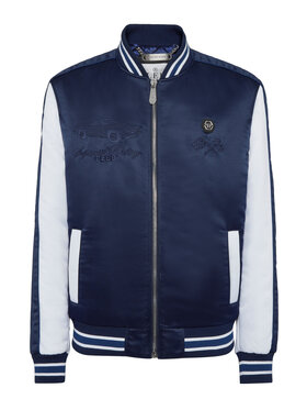PHILIPP PLEIN PHILIPP PLEIN Bomber 22653 Celeste Regular Fit