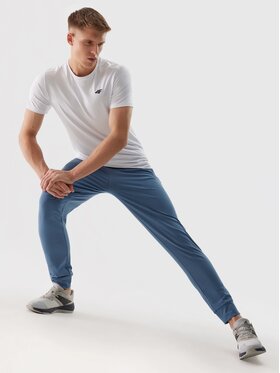 4F 4F Bavlnené nohavice 4FWSS24TFTRM452-32S Modrá Regular Fit