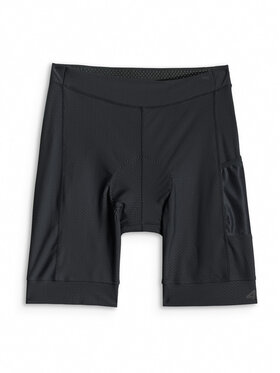 4F 4F Szorty rowerowe GET LOST FEEL FOUND Czarny Slim Fit