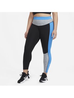 Nike Nike Leggings One Color-Blocked 7/9 Nero Regular Fit