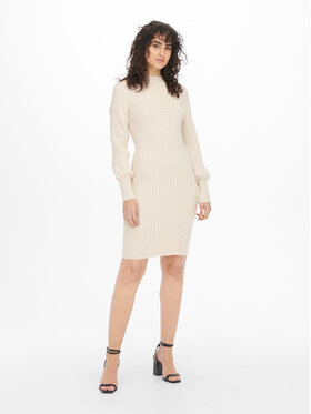 JDY JDY Rochie tricotată 15271590 Bej Regular Fit