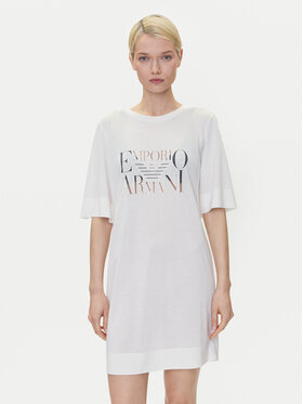 Emporio Armani Emporio Armani Hétköznapi ruha EW000618 AF12187 U1131 Fehér Loose Fit