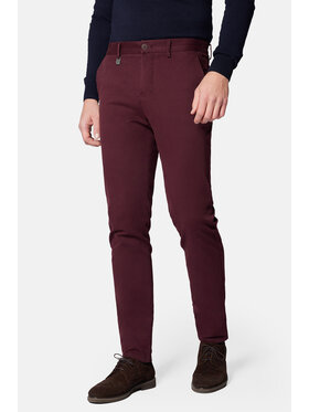 Lancerto Lancerto Chinosy Monaco SP082223000012 Bordowy Slim Fit