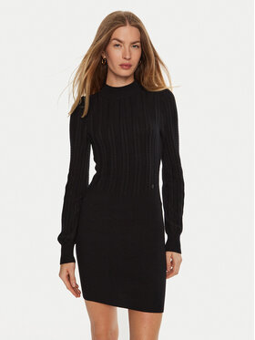 Guess Guess Rochie tricotată Livia W4BK08 Z2V42 Negru Regular Fit