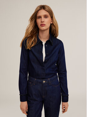 Motivi Motivi Koszula 5451Q000751N024 Niebieski Regular Fit