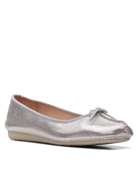 Clarks Clarks Półbuty Freckle Ice 26170959 Srebrny