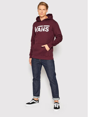 Vans Majica Dugih Rukava VN0A456B Tamnocrvena Regular Fit