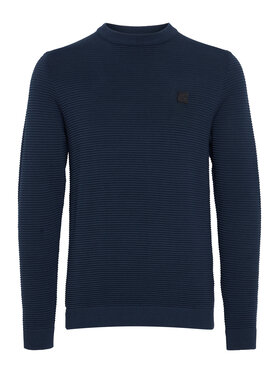 Solid Solid Sweter 21106094 Granatowy Regular Fit