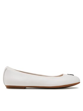 Tommy Hilfiger Tommy Hilfiger Ballerine Round Th Ballerina FW0FW07132 Bianco