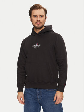 Tommy Hilfiger Tommy Hilfiger Bluză MW0MW39050 Negru Regular Fit