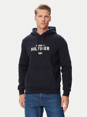 Tommy Hilfiger Tommy Hilfiger Bluza MW0MW44937 Granatowy Regular Fit