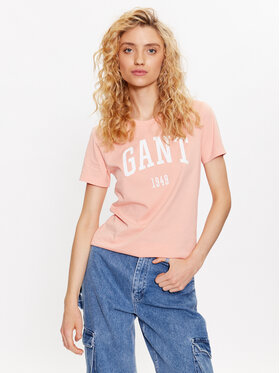 Gant Gant T-Shirt Logo 4200670 Orange Regular Fit