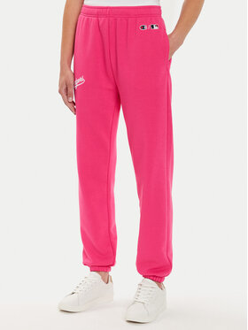Champion Champion Spodnie dresowe League MLB Jankees 116468 Różowy Regular Fit