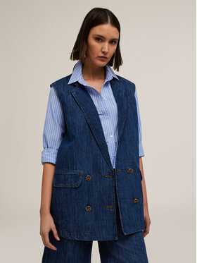 Motivi Motivi Giacca outdoor L401W000025N024 Blu Over Fit