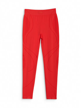 4F 4F Legginsy TRAINING SEAMLESS Czerwony Slim Fit