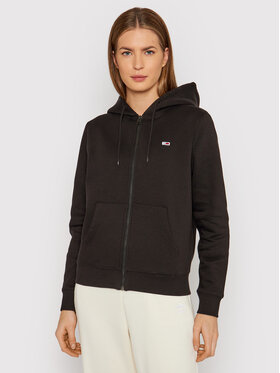 Tommy Jeans Tommy Jeans Bluza Zip Throught DW0DW10135 Czarny Regular Fit