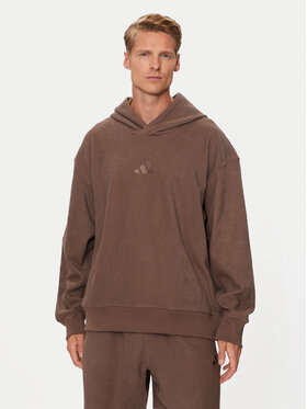 adidas adidas Džemperis Elevated ALL SZN Terry Loop IY6578 Ruda Loose Fit