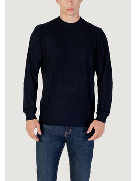Armani Exchange Armani Exchange Sweter PULLOVER Niebieski Over Fit