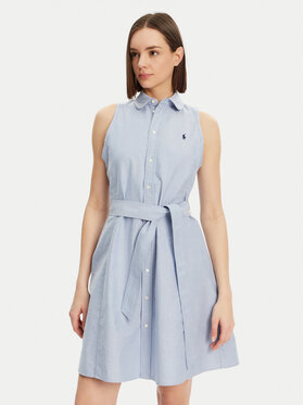 Polo Ralph Lauren Polo Ralph Lauren Rochie tip cămașă 211906437006 Albastru Regular Fit