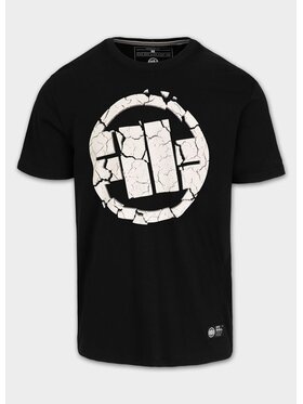 PITBULL PITBULL T-Shirt Koszulka męska Garment Washed SCRATCH XS Czarny Regular Fit