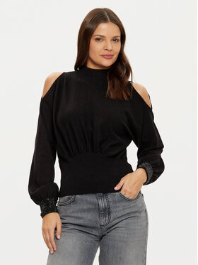 Guess Guess Pullover W5RR02 Z2ZK2 Schwarz Regular Fit
