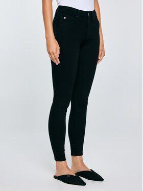 BIG STAR BIG STAR Jeansy MELINDA HIGH WAIST Czarny Skinny Fit