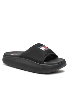 Tommy Jeans Natikači Tjw Chunky Pool Slide EN0EN02448 Črna