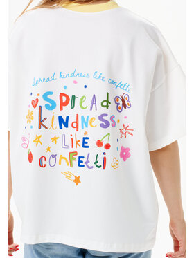 Mirons Mirons T-Shirt Print Biały Regular Fit