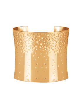 Lilou Lilou Náramek Sparkling mankietowa, pozłacana Zlatá