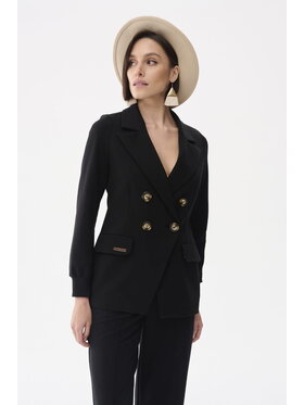 blue shadow blue shadow Marynarka Campari BS Czarny Standard Fit