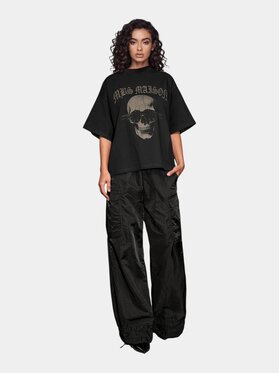 MADE BY SOCIETY MADE BY SOCIETY T-Shirt Tricou OUTPOST - T27321 Czarny Basic Fit