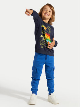 Coccodrillo Coccodrillo Spodnie dresowe ZC4120201DBK Niebieski Slim Fit