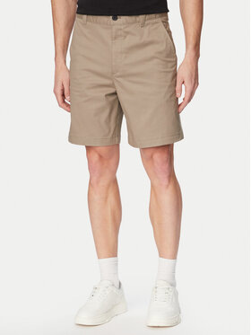 HUGO HUGO Kratke hlače iz tkanine Genar261S 50567293 Svetlo rjava Slim Fit