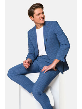 Lancerto Lancerto Garnitur Tarrent Niebieski Regular Fit