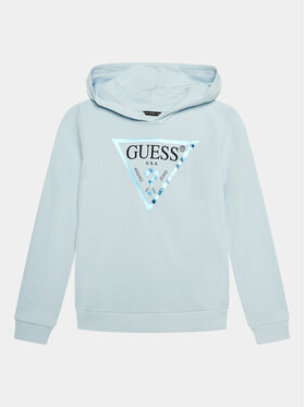 Guess Guess Mikina J83Q14 KAUG0 Modrá Regular Fit