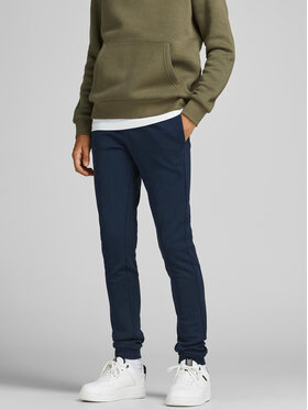 Jack&Jones Junior Jack&Jones Junior Spodnie dresowe Basic 12190406 Granatowy Regular Fit