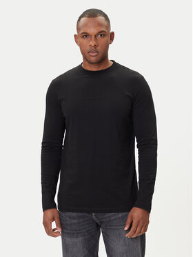 KARL LAGERFELD KARL LAGERFELD Majica dugih rukava 755055 554225 Crna Regular Fit
