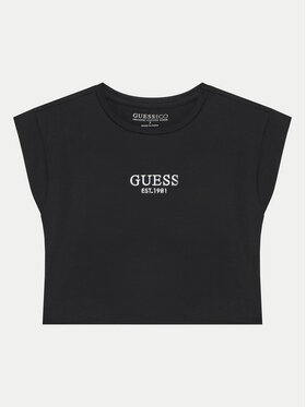 Guess Guess T-krekls J4BI34 J1314 Melns Boxy Fit