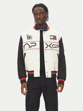 Tommy Hilfiger Tommy Hilfiger Bunda bomber F1 Movie MW0MW41367 Écru Regular Fit