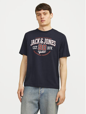 Jack&Jones Jack&Jones Tričko Logo 12254862 Tmavomodrá Standard Fit