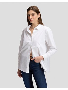 Lee Lee Koszula BOYFRIENDS SHIRT Biały Relaxed Fit